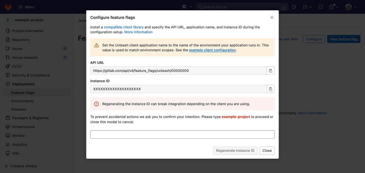 gitlab feature toggles  SetupDialog